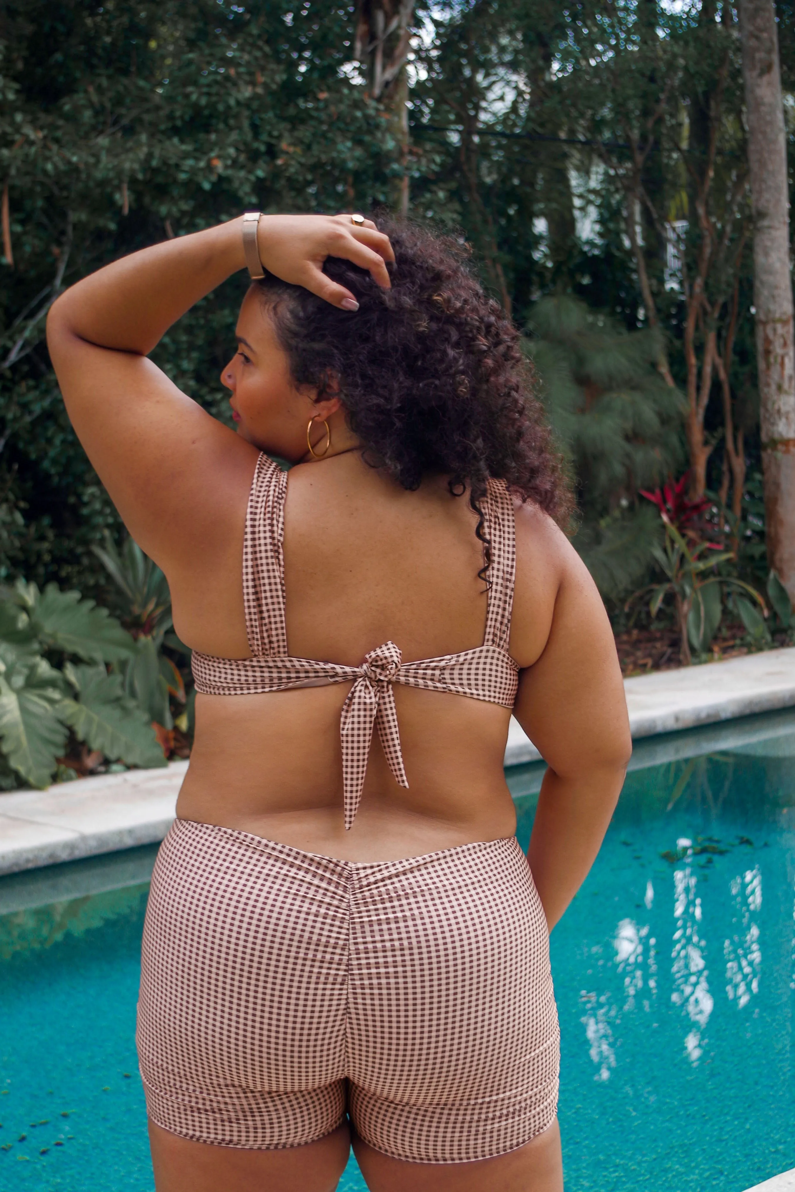 3 Swim Shorts, Gingham Print