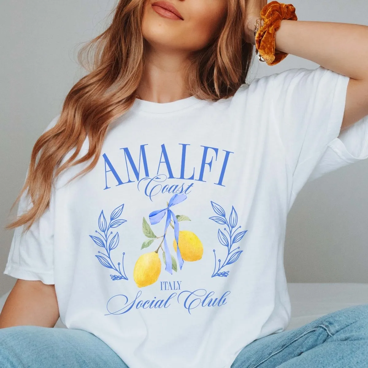 Amalfi Coast Social Club Comfort Color Wholesale Tee - Trending Tee