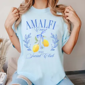 Amalfi Coast Social Club Comfort Color Wholesale Tee - Trending Tee