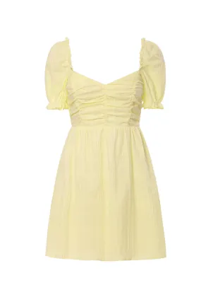 Ania Yellow Mini Day Dress