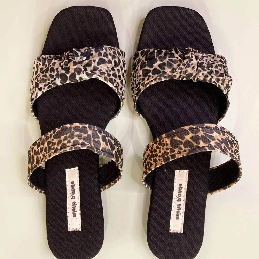 Animal Print Black Flats for Women | R-Elan Fabric | Comfy Wear