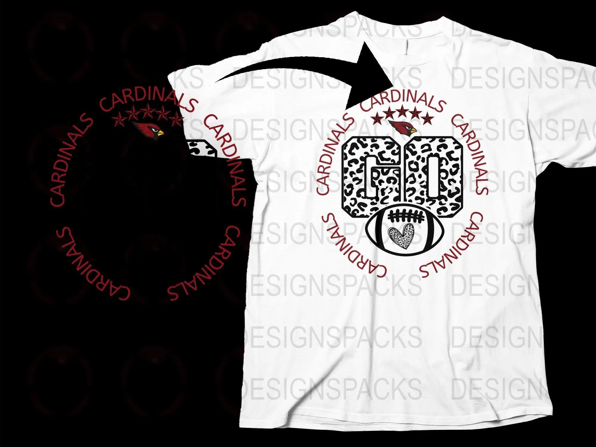 Arizona Cardinals GO Comfortable Women's Png Digital Download