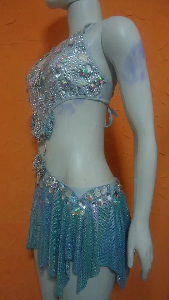 Azure Samba Luxury Dance Wear