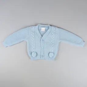 Baby Cable Knit Cardigan - Blue