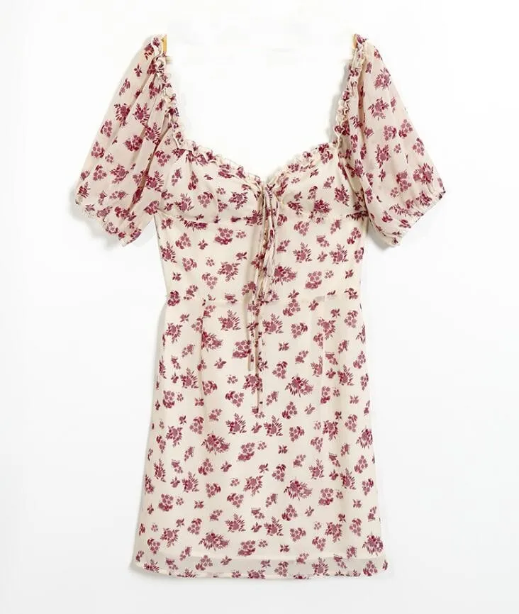 Boho Mini Dress Purple Verbena