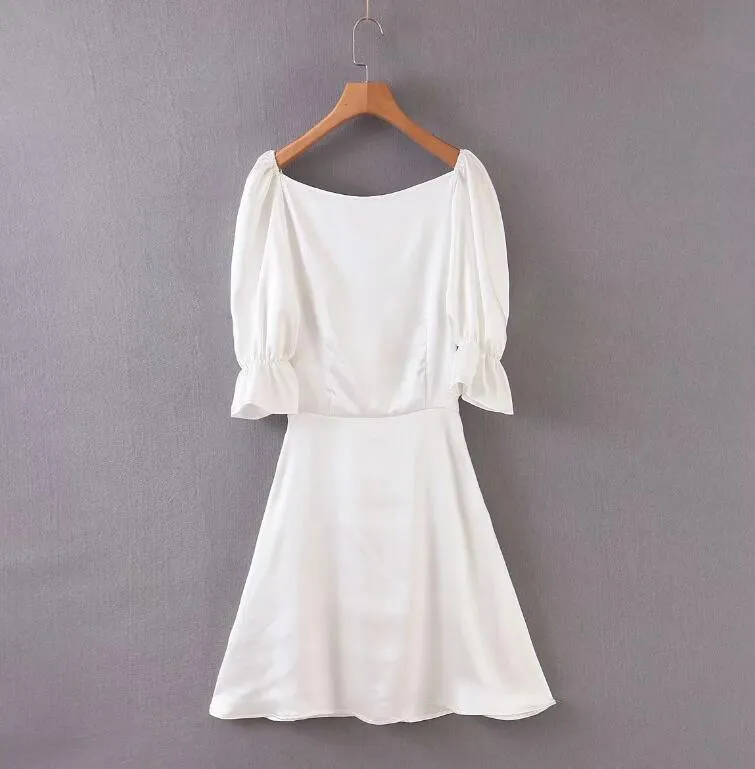 Boho Mini Dress Sundress, Embroidered Dress, Vintage White Margo