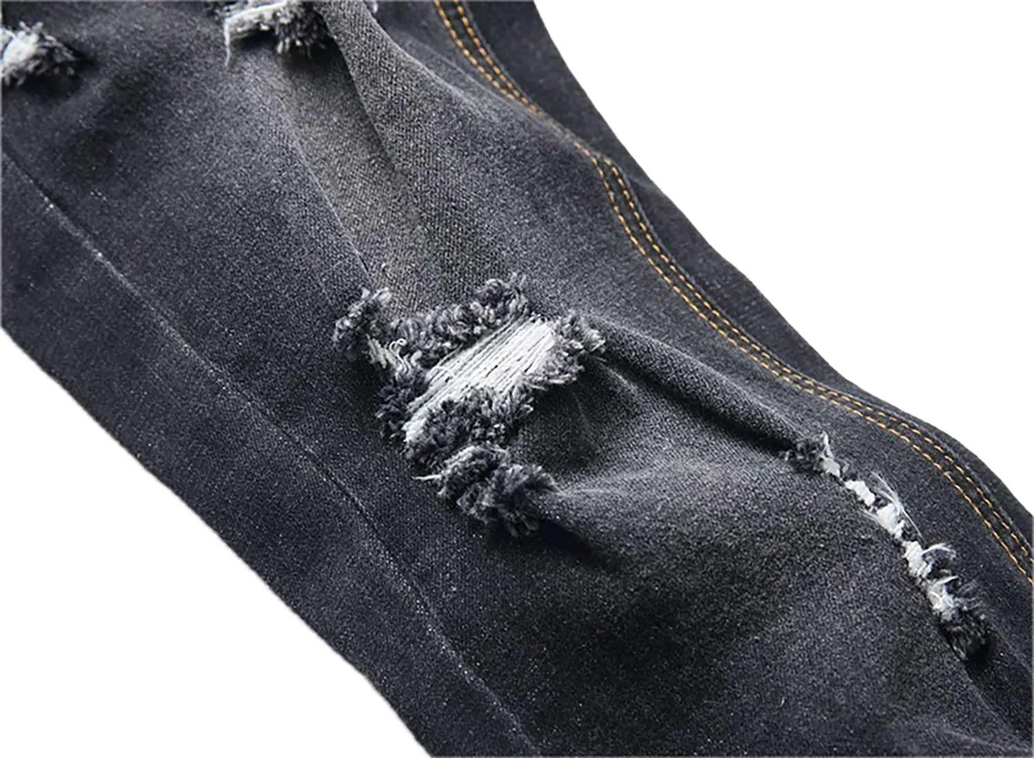 Boy's Jeans Pants Kids Ripped Skinny Jeans Casual Slim Fit Denim Jeans Trousers