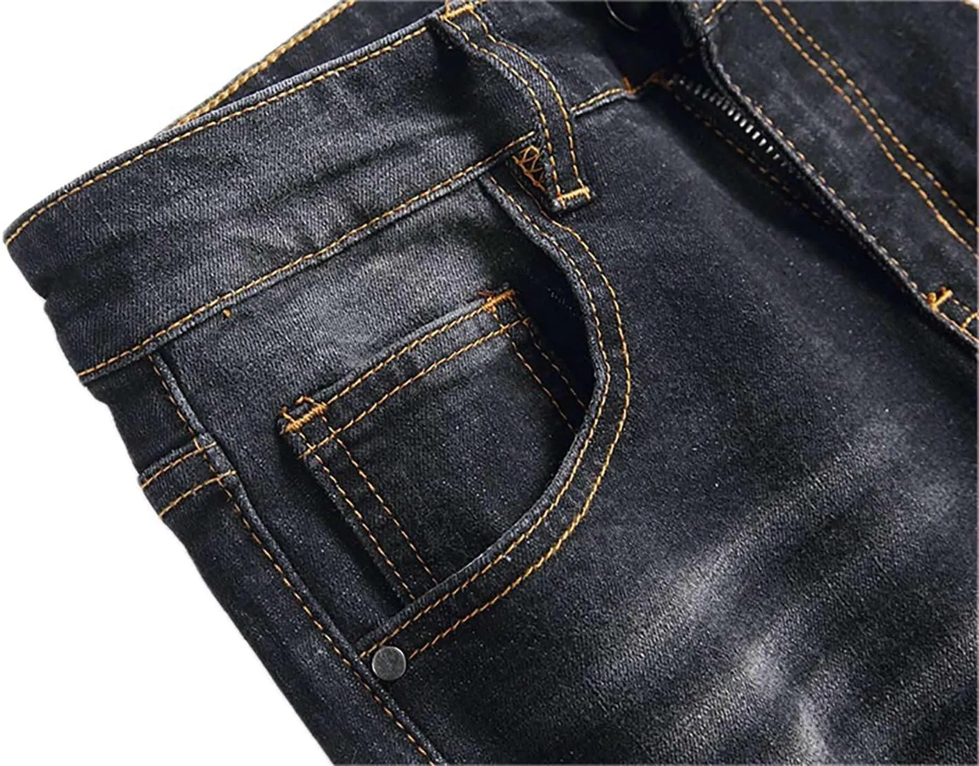 Boy's Jeans Pants Kids Ripped Skinny Jeans Casual Slim Fit Denim Jeans Trousers