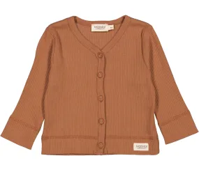 Cardigan LS, Cardigan  - Light Pecan