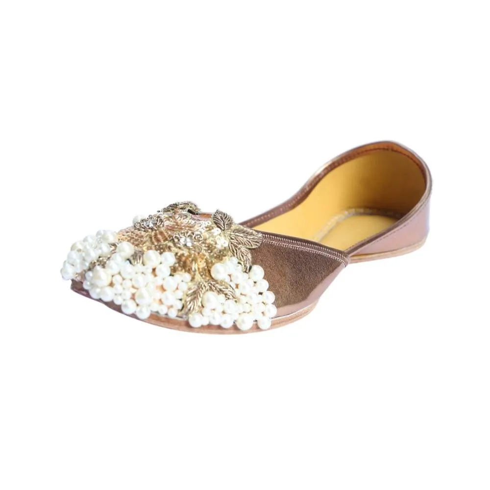Copper Embellished Women Jutti | Intricately Crafted And Comfy