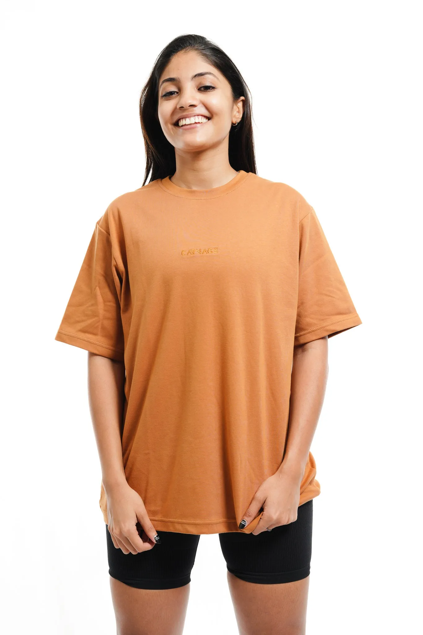 Desire Oversize Tee - Wooden Brown
