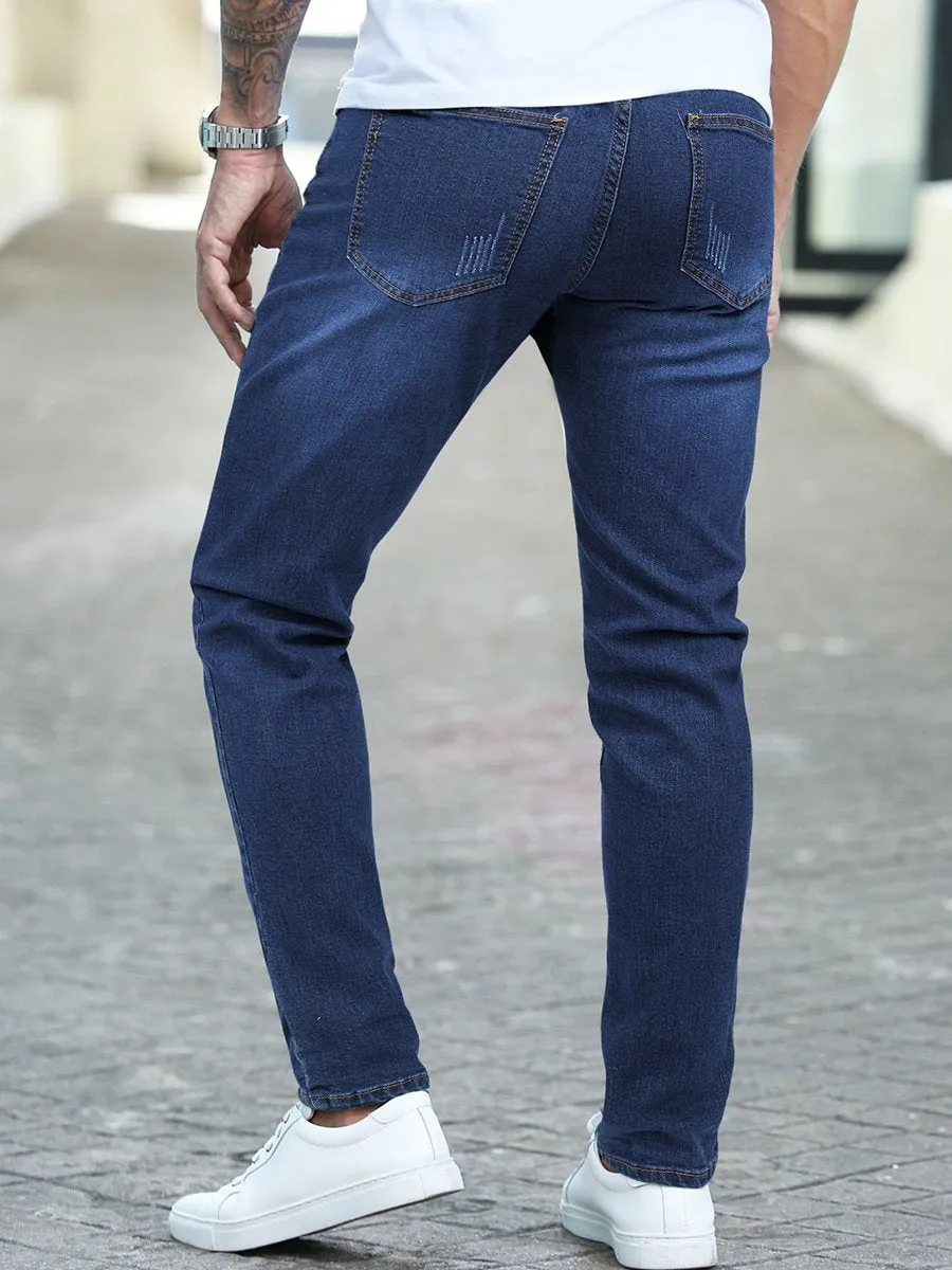 Fashion Casual Simple Stretch Jeans