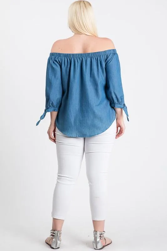 Get That Denim Look Top