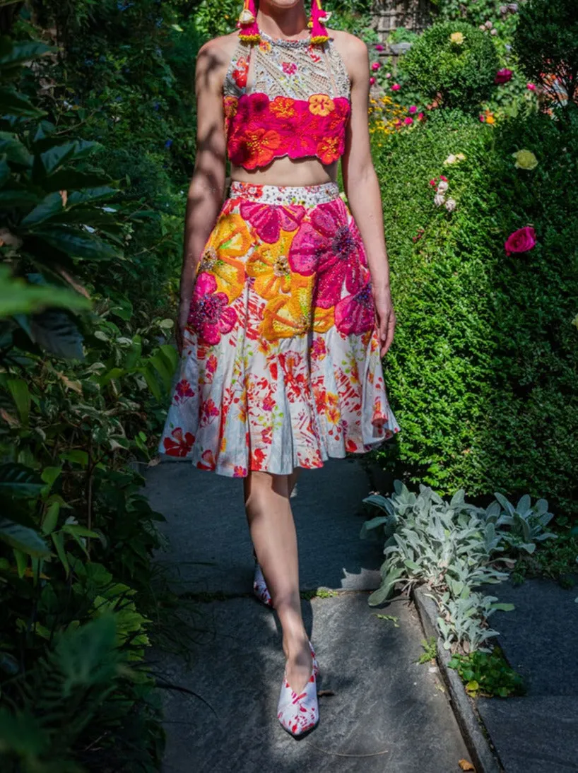 Gulmohar Godet Skirt
