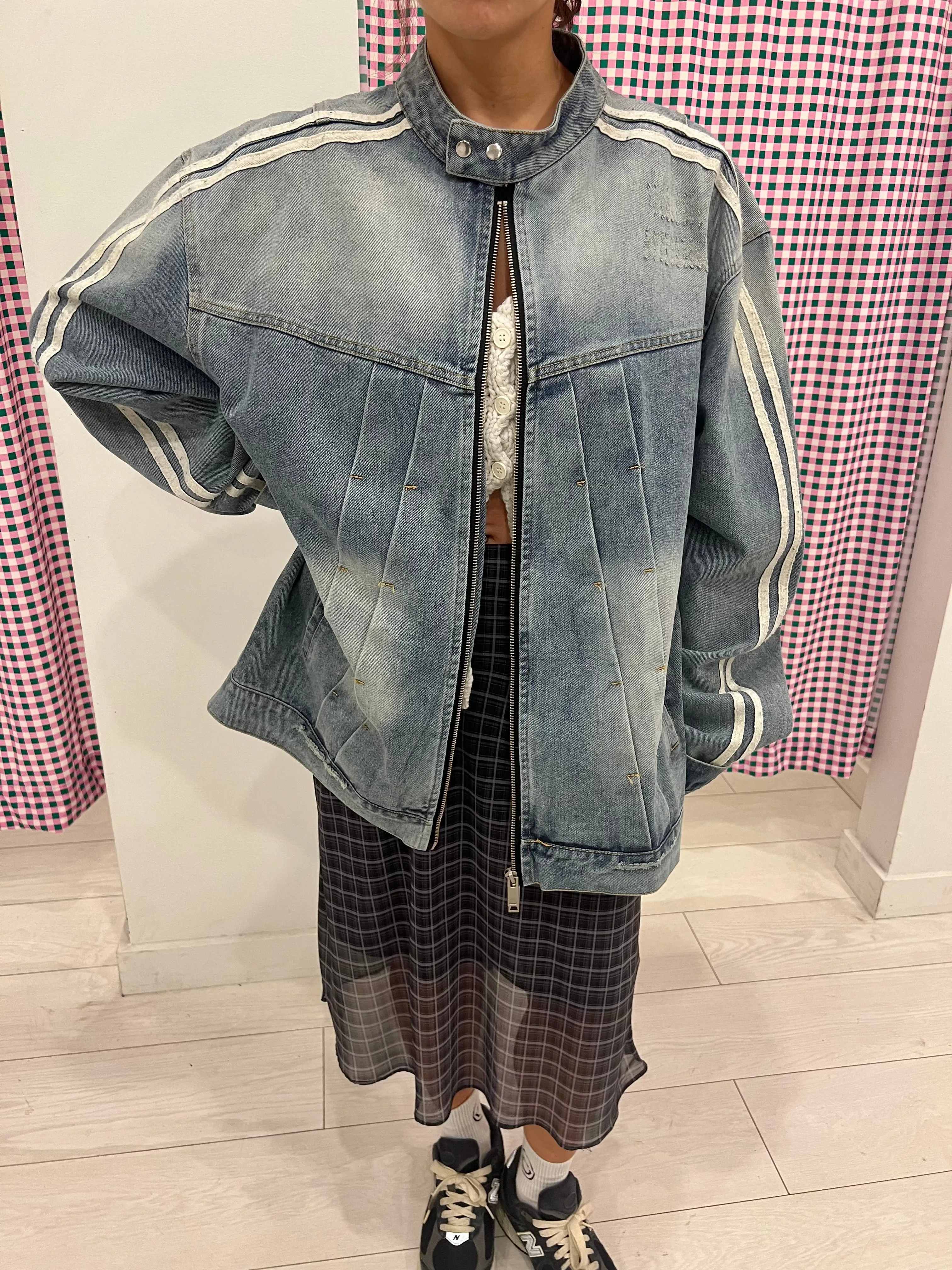 HEYA Plaid mesh skirt