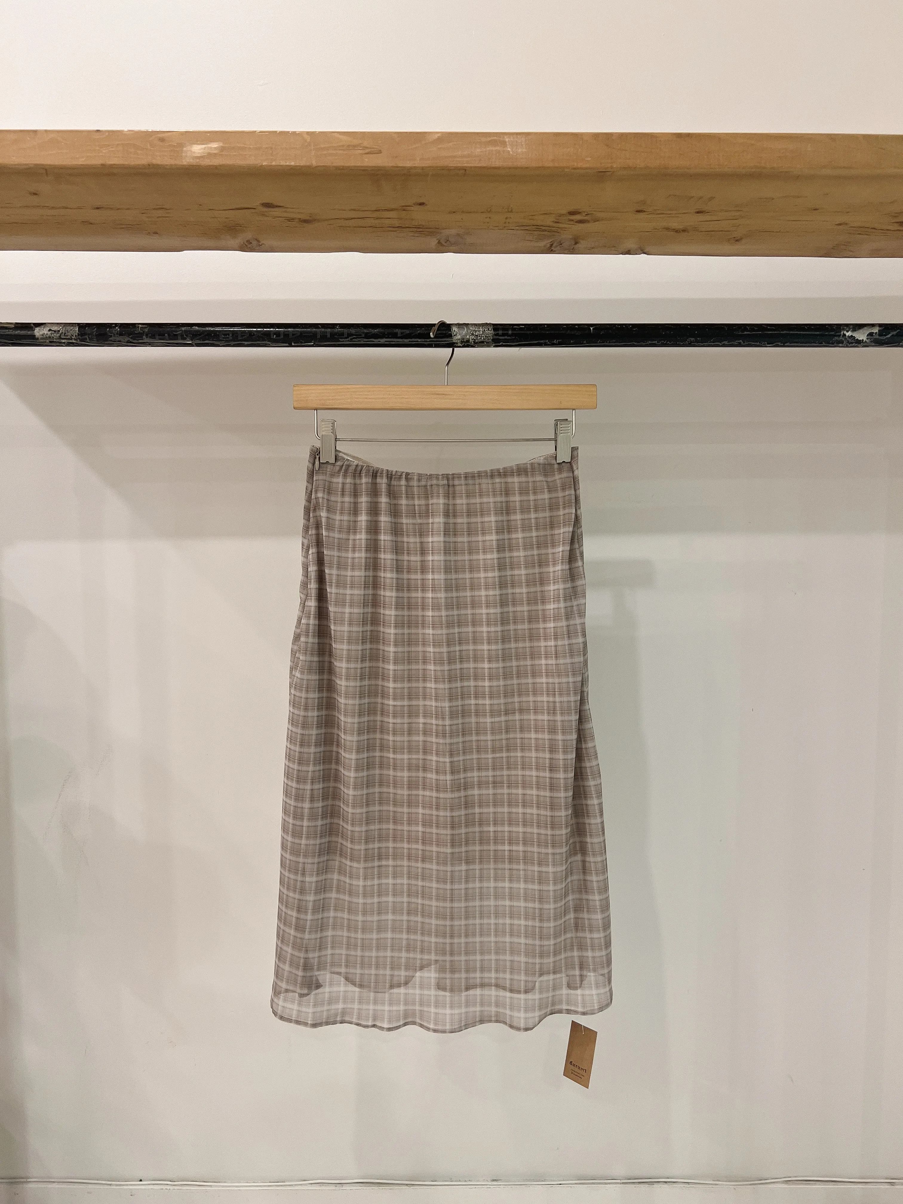 HEYA Plaid mesh skirt