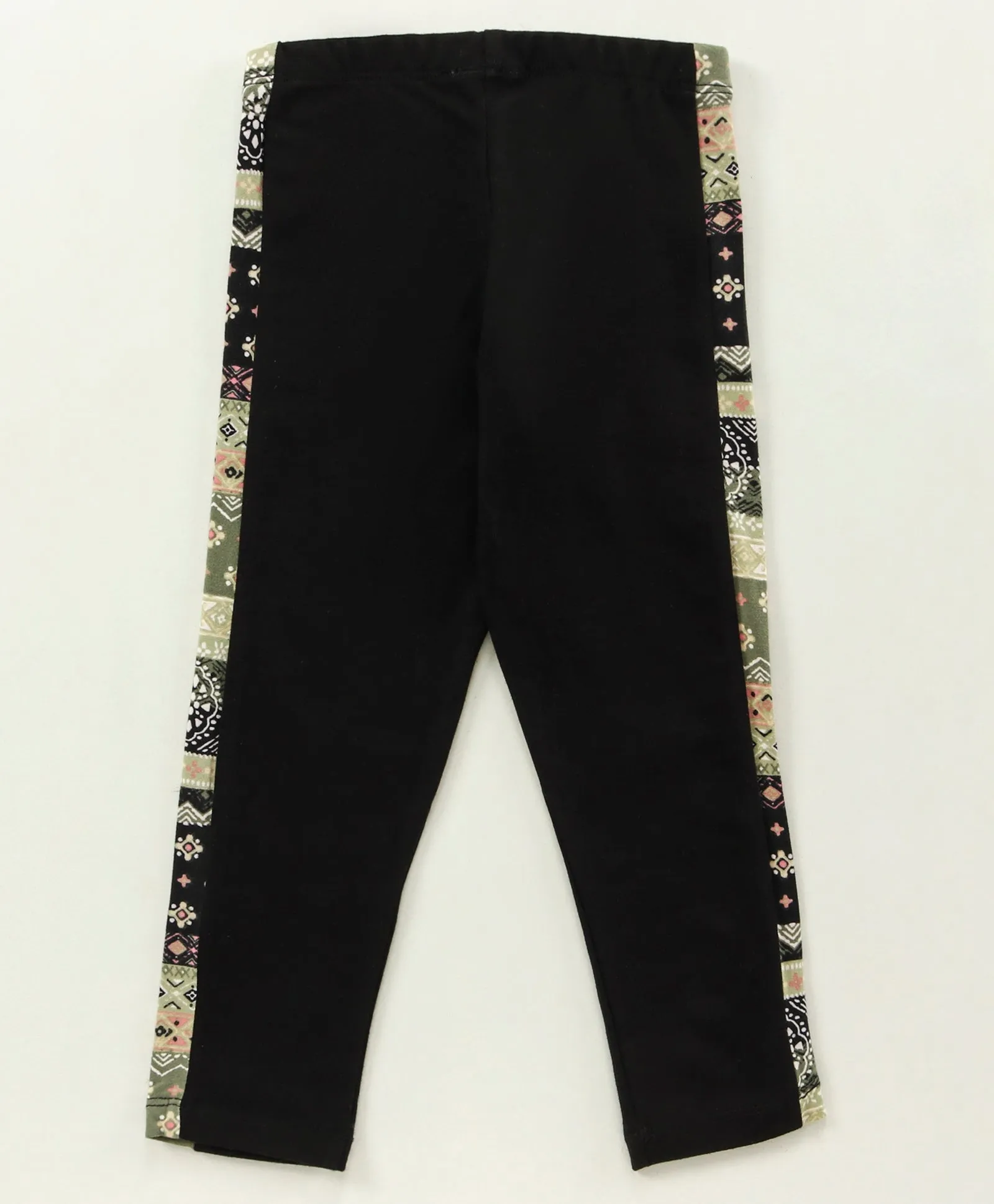 Jacquard Color Block Top Leggings Set