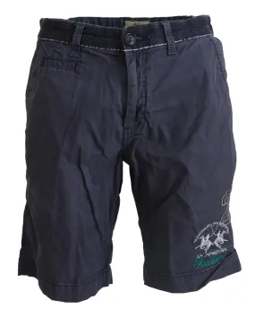 La Martina Chic Blue Washed Casual Shorts
