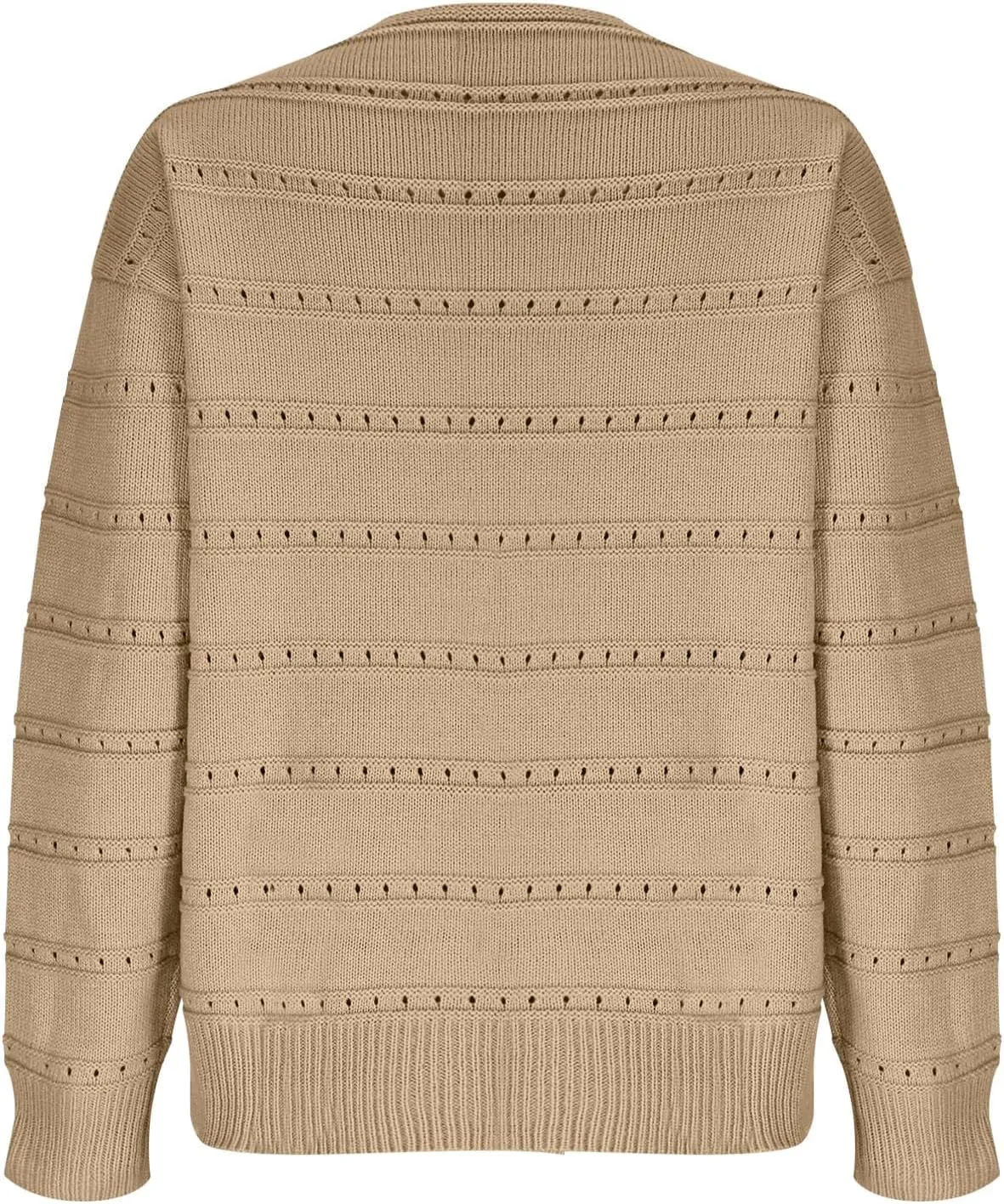 Lastesso Fall Sweaters for Women 2024 Lightweight Soft Long Sleeve Sweater Breathable Knitted Long Sleeve Slouchy Clothes