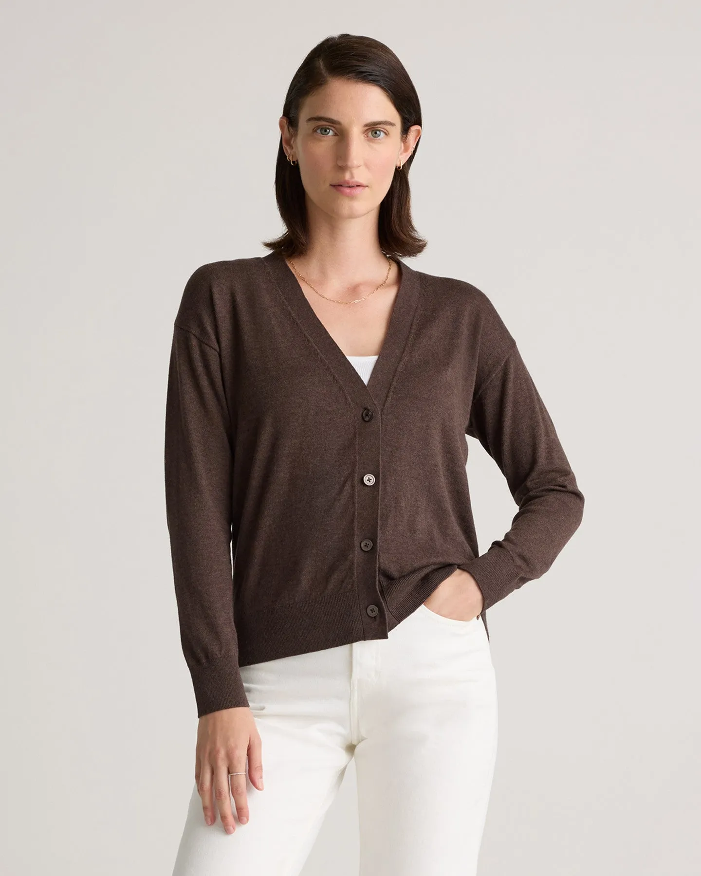 Lightweight Cotton Cashmere Cardigan