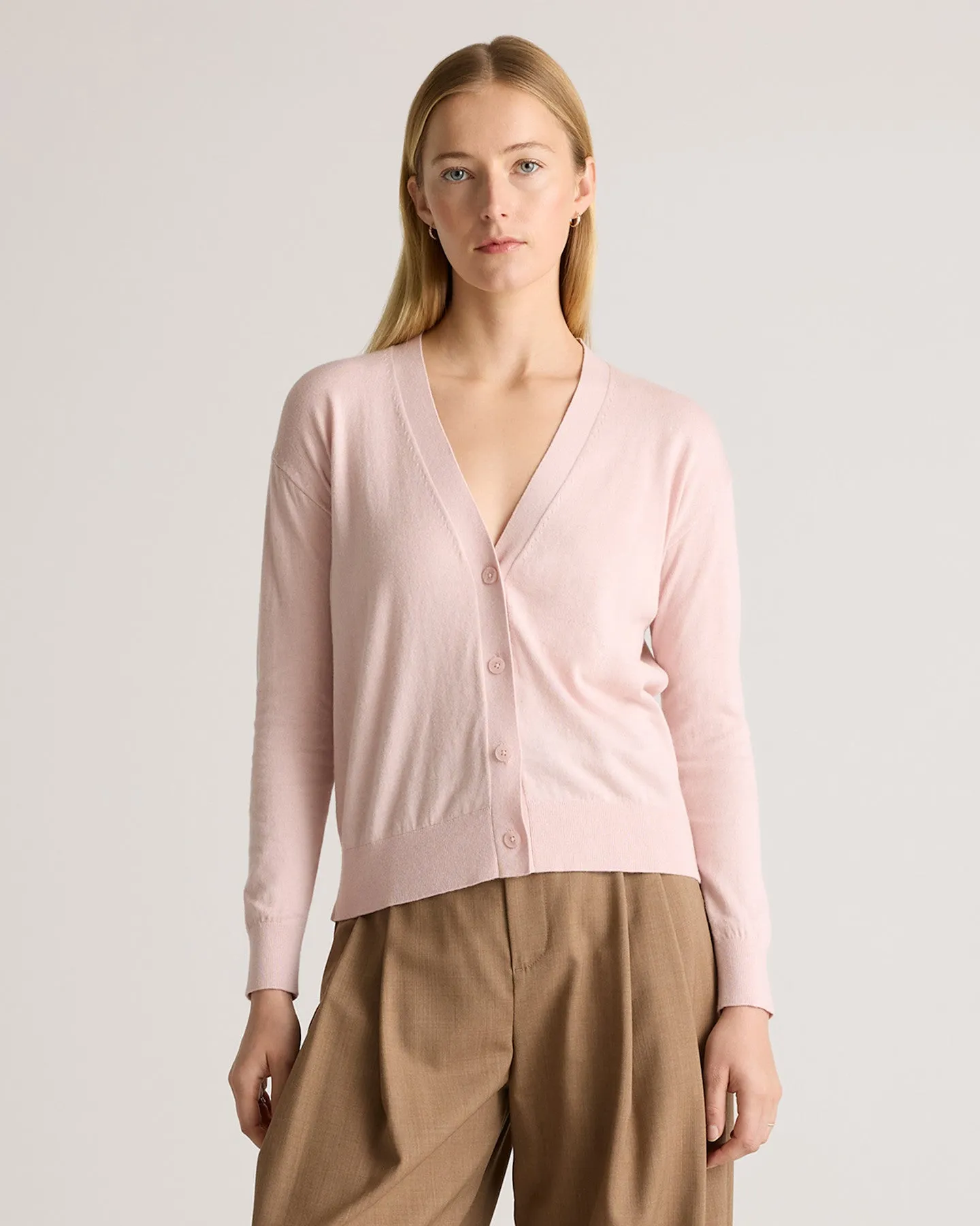 Lightweight Cotton Cashmere Cardigan