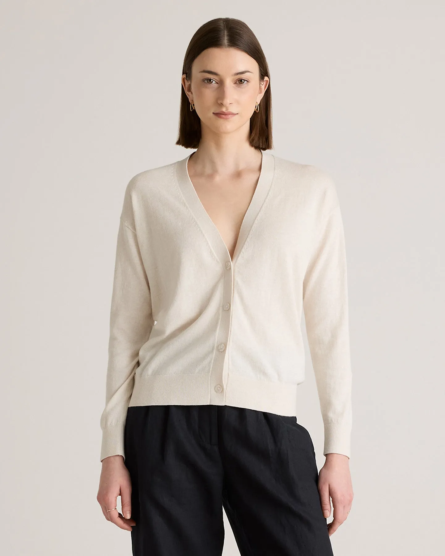 Lightweight Cotton Cashmere Cardigan