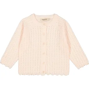 MarMar Cotton Knit Pointelle Soft Rosa Totti Cardigan Knitwear