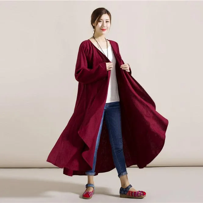Maxi Wrap-style Dress Coat