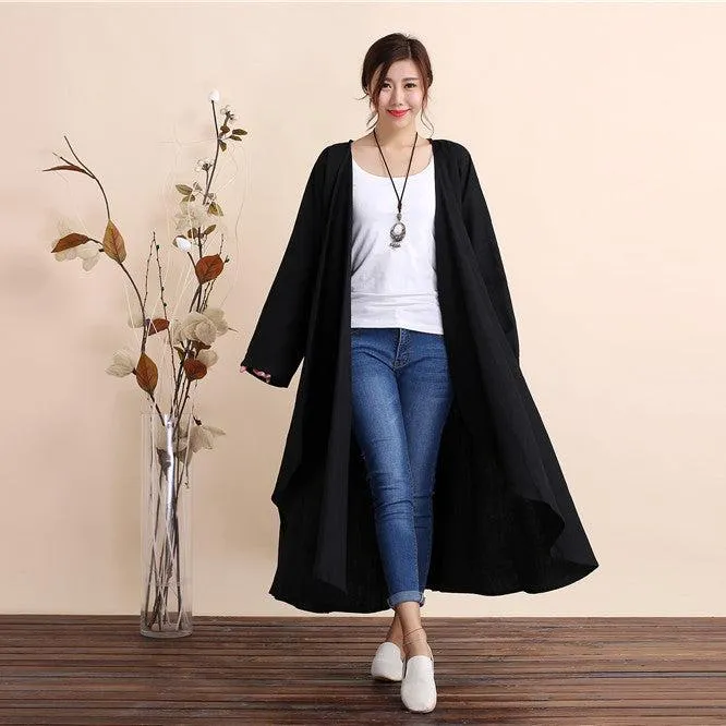 Maxi Wrap-style Dress Coat