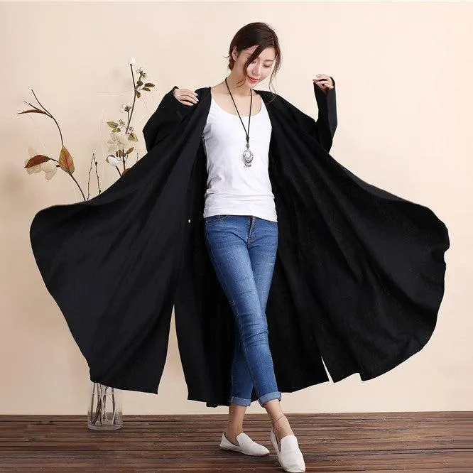 Maxi Wrap-style Dress Coat