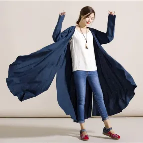 Maxi Wrap-style Dress Coat