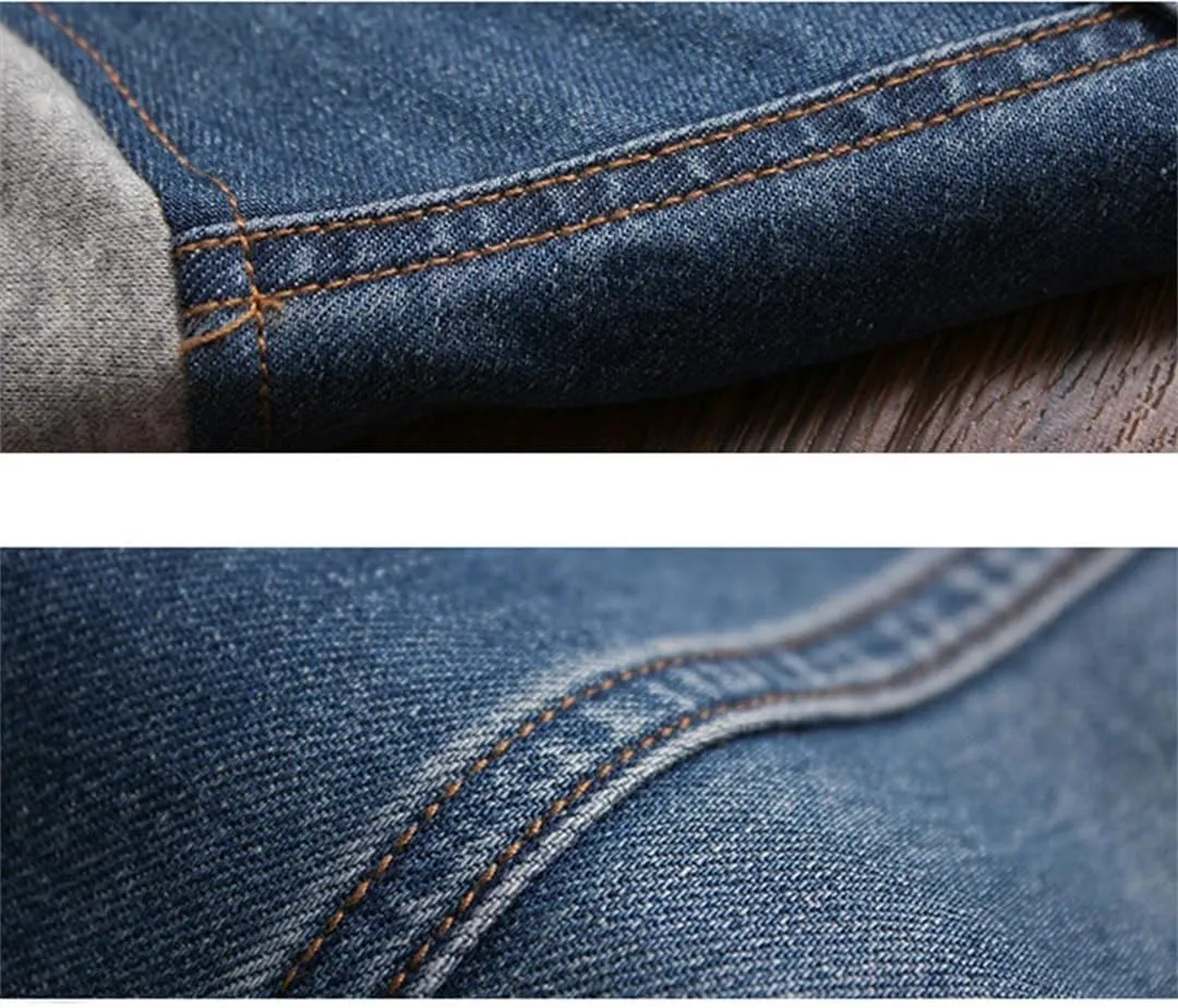 Men Hooded Denim Jacket Mens Jean Jackets Streetwear Cowboy Jacket Detachable Coat