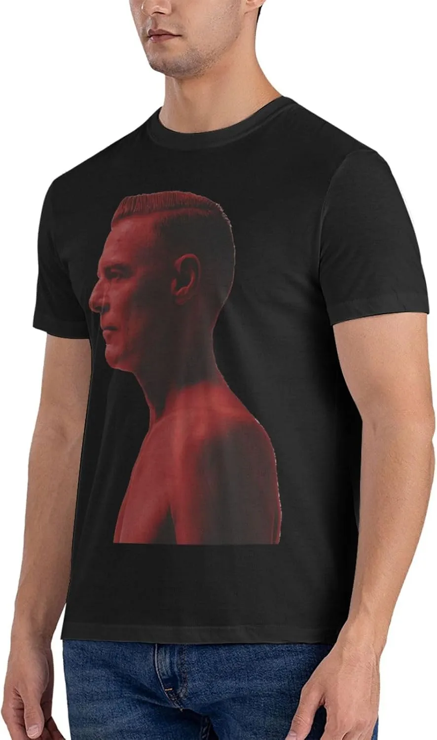 Men T Shirt Short Sleeve Crewneck Tee Summer Beach Tops Comfortable Cotton Shirt