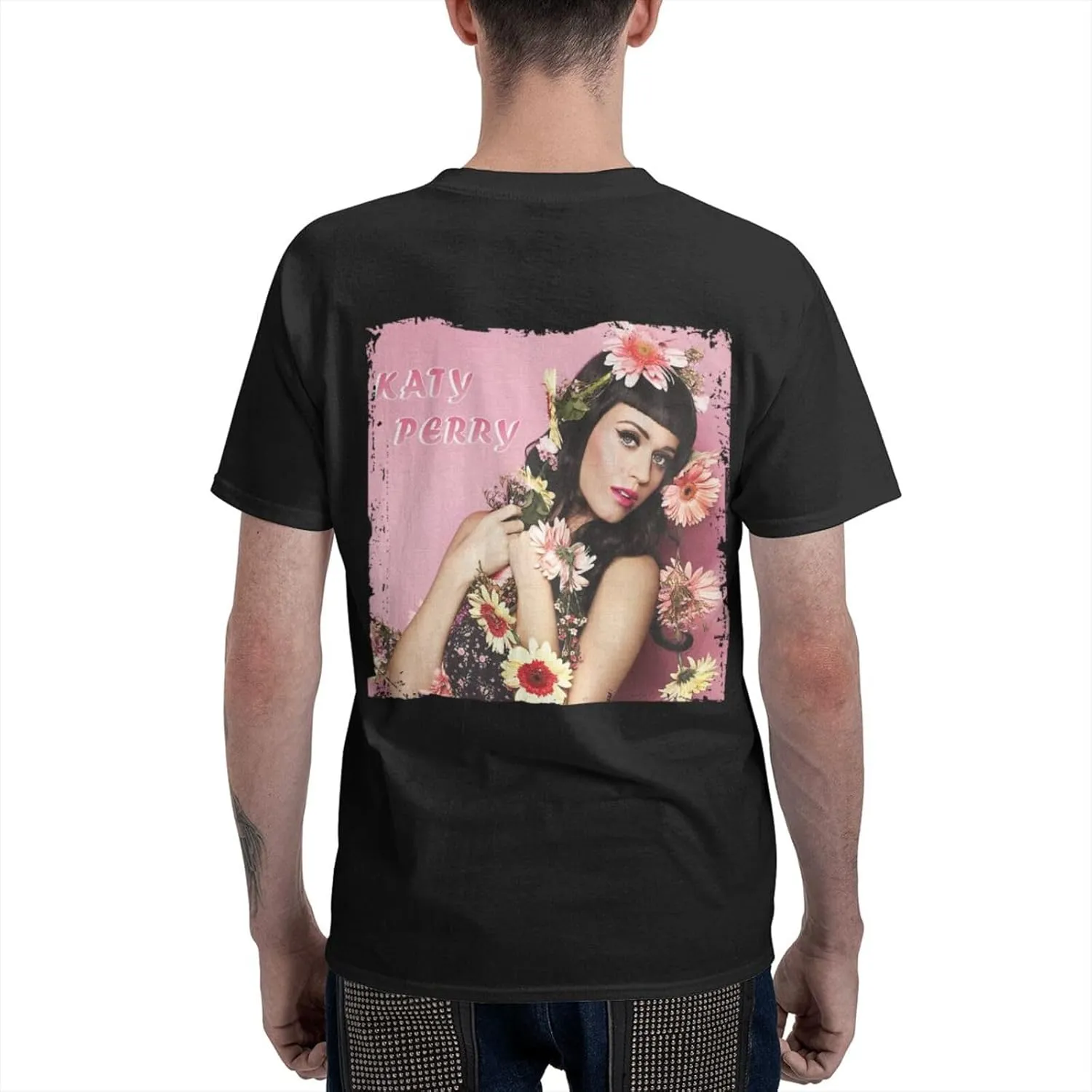 Men T Shirt Short Sleeve Crewneck Tee Summer Beach Tops Comfortable Cotton Shirt