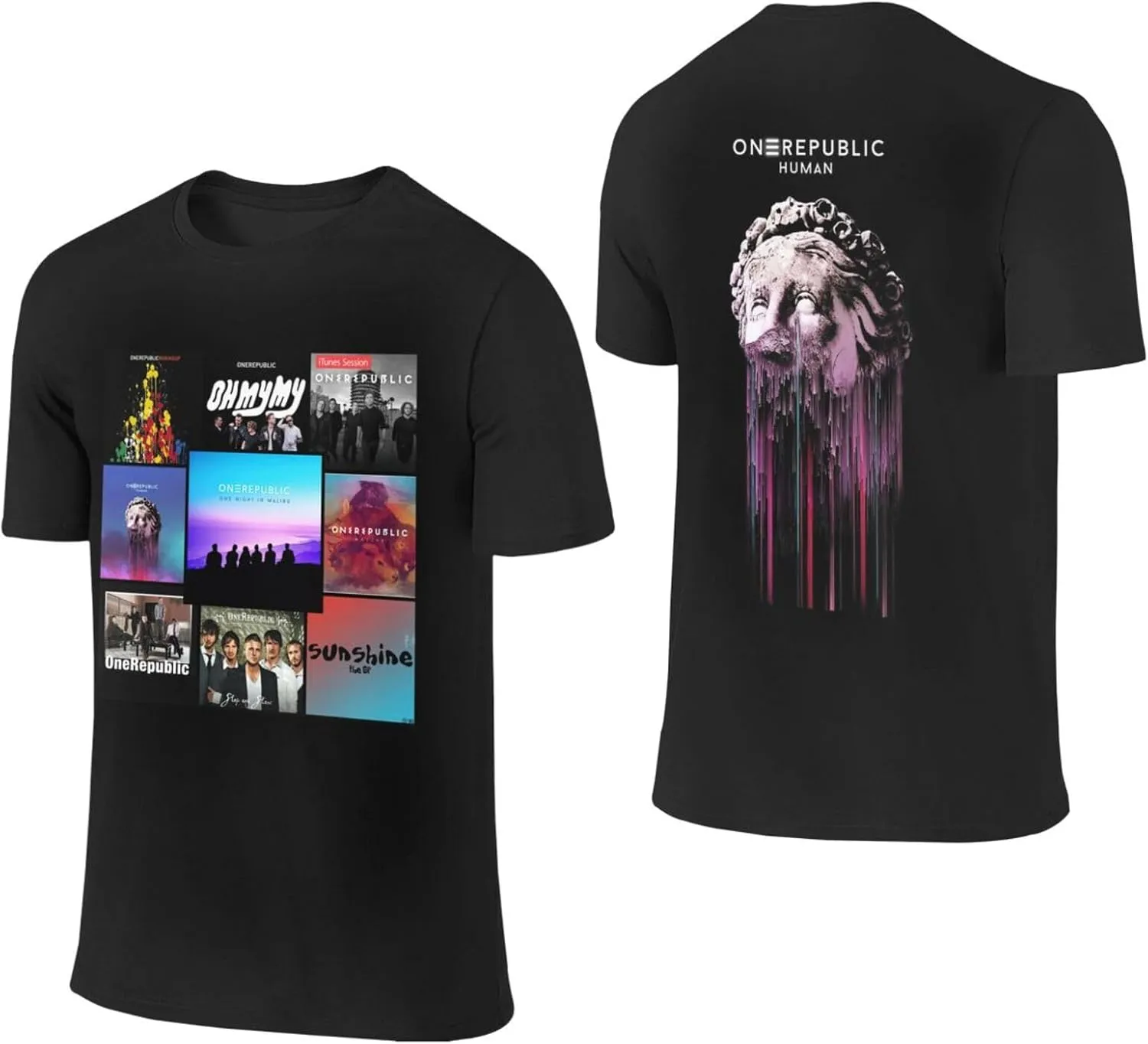Men T Shirt Short Sleeve Crewneck Tee Summer Beach Tops Comfortable Cotton Shirt