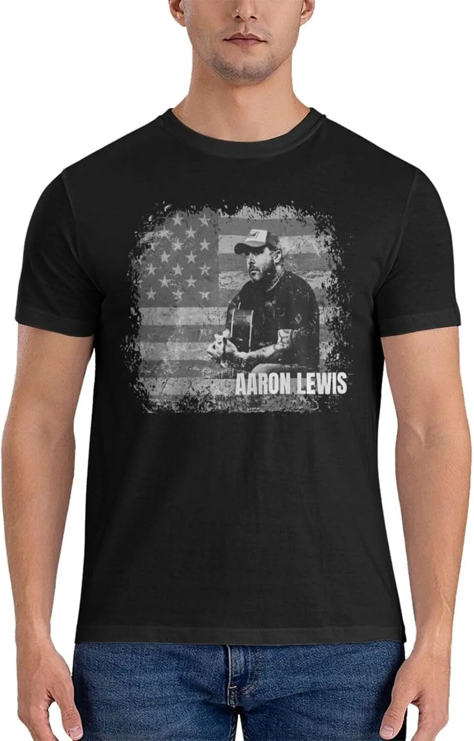 Men T Shirt Short Sleeve Crewneck Tee Summer Beach Tops Comfortable Cotton Shirt