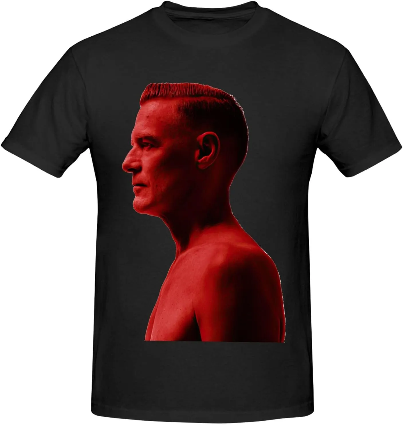 Men T Shirt Short Sleeve Crewneck Tee Summer Beach Tops Comfortable Cotton Shirt