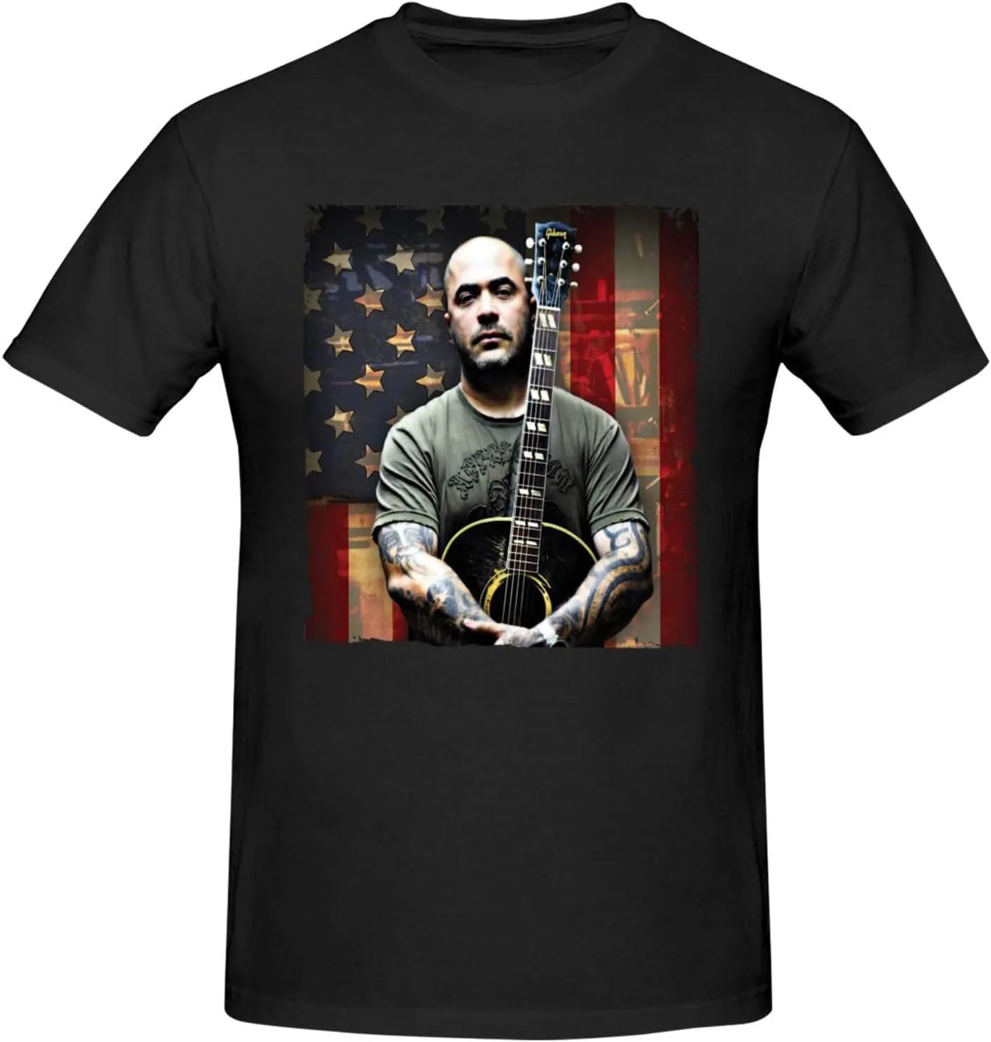 Men T Shirt Short Sleeve Crewneck Tee Summer Beach Tops Comfortable Cotton Shirt