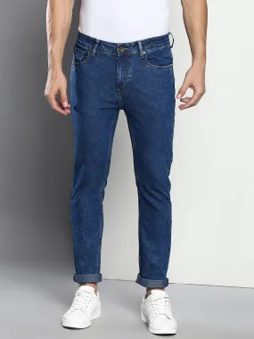 Men's Blue Slim Fit Mid Rise Denim Jeans