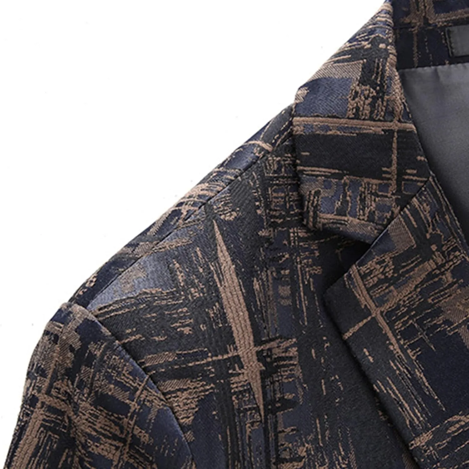 Men's Floral Tuxedo Suit Jacket Dress Dinner Party Prom Blazer Business Notched Lapel Slim Fit Stylish Jackets