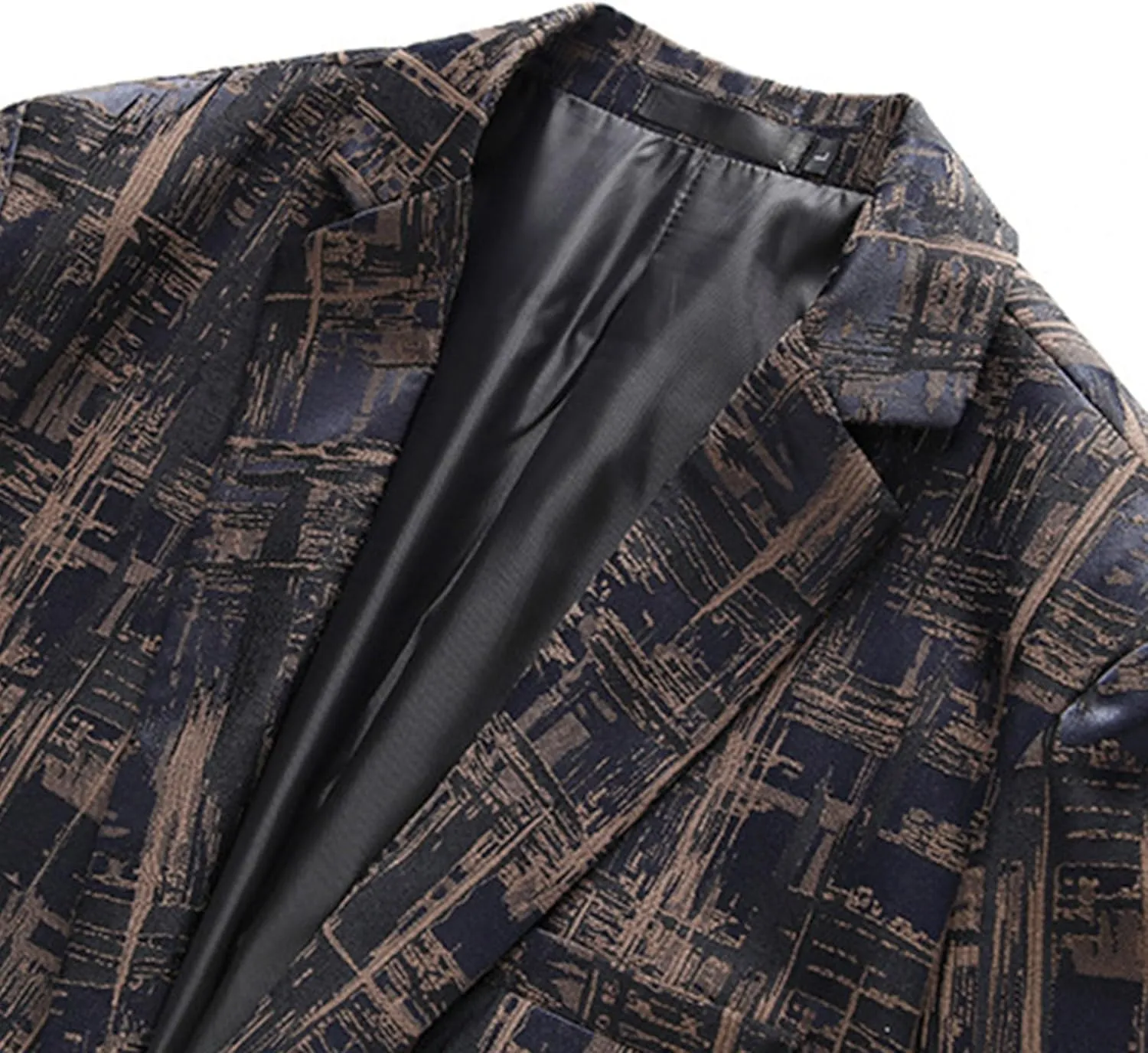 Men's Floral Tuxedo Suit Jacket Dress Dinner Party Prom Blazer Business Notched Lapel Slim Fit Stylish Jackets