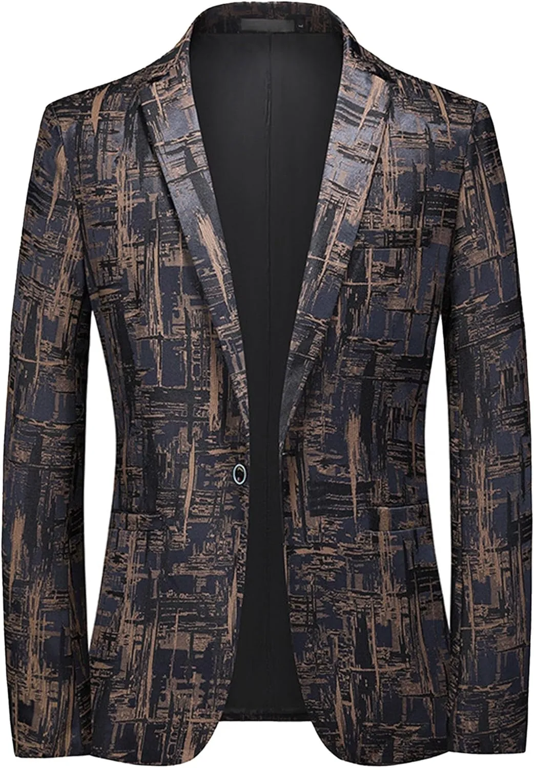 Men's Floral Tuxedo Suit Jacket Dress Dinner Party Prom Blazer Business Notched Lapel Slim Fit Stylish Jackets