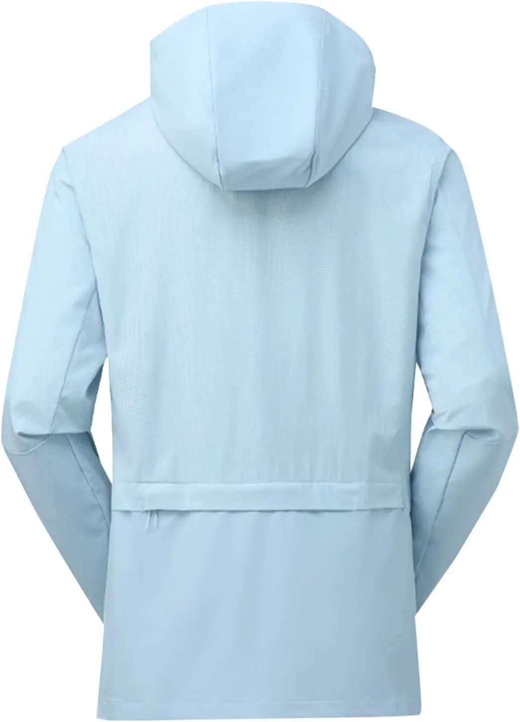 Men's Jackets Lightweight Fashion Long Sleeve Solid Color Zipper Hooded Jacket Classic Breathable Outdoor Jacket