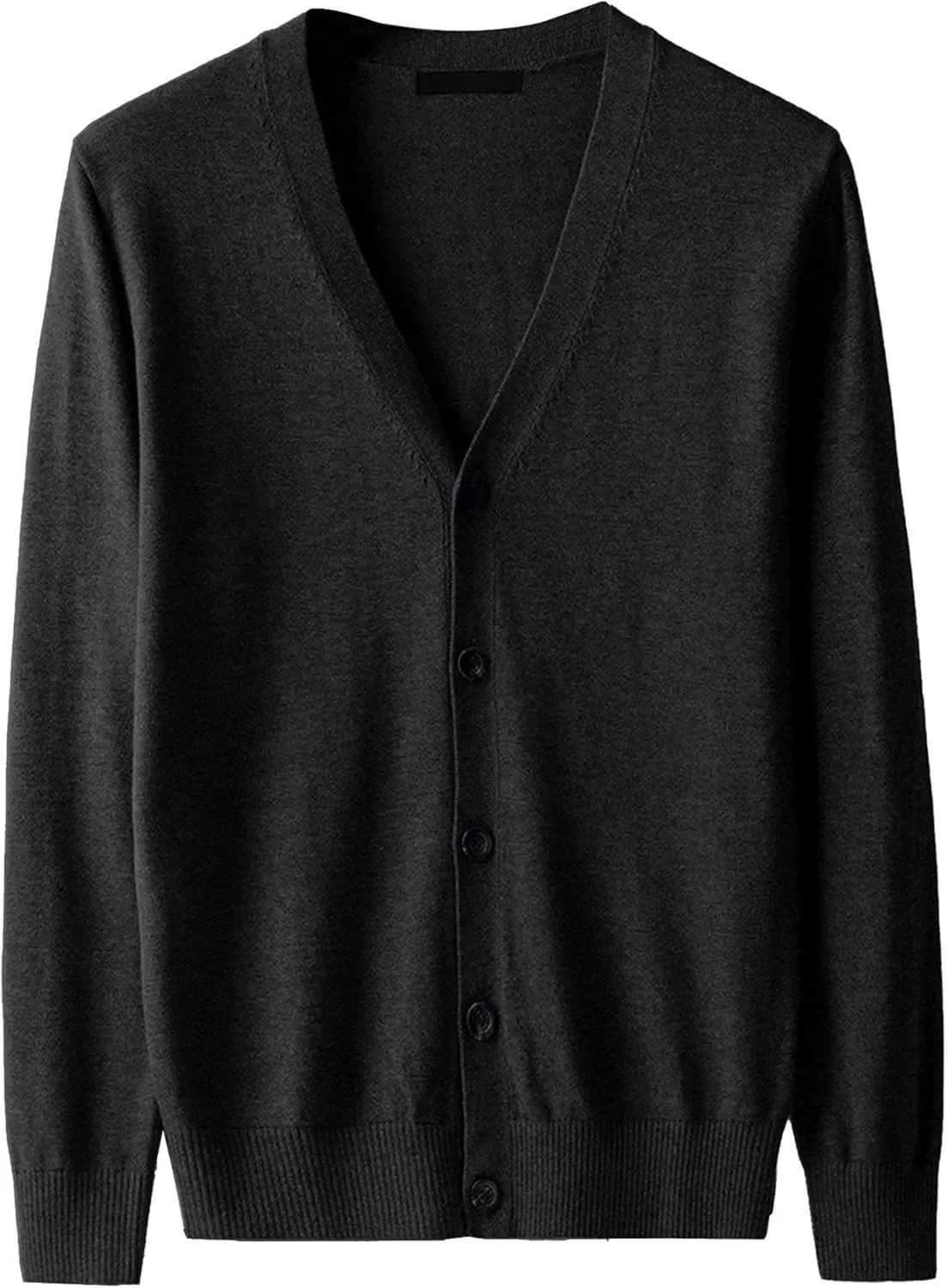 Mens Lightweight Sweater V-Neck Jacket Breathable Buttons Knited Cardigan Comfortable Soft Outerwear