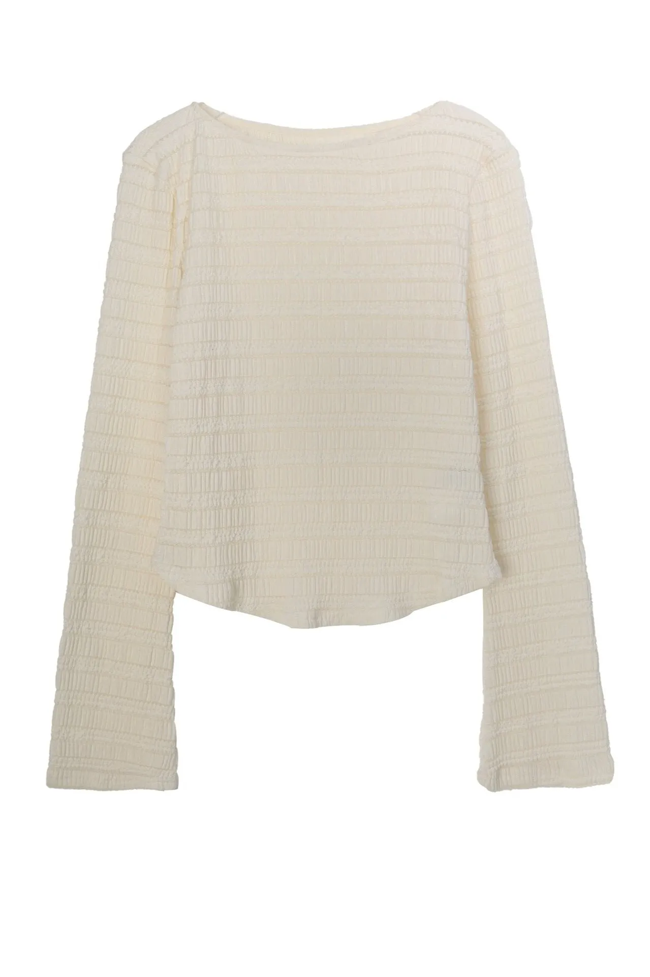 Minimalist Textured Long Sleeve Tee