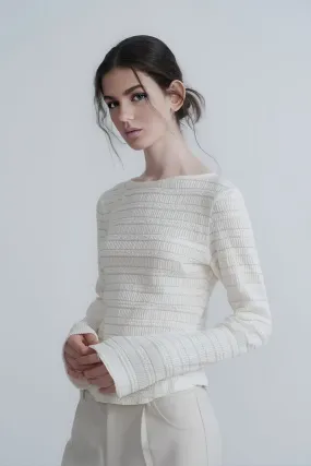 Minimalist Textured Long Sleeve Tee