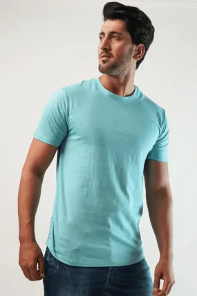 Ocean Crew Neck T-Shirt - Pastel Blue