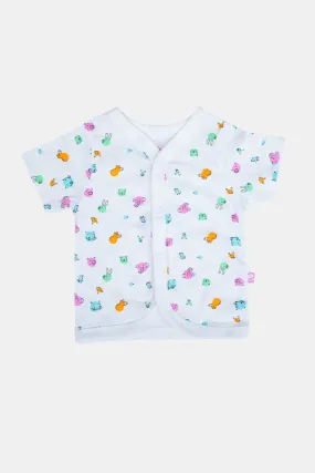 Oh Baby Bubble Print V- Neck Half Sleeve - HS01