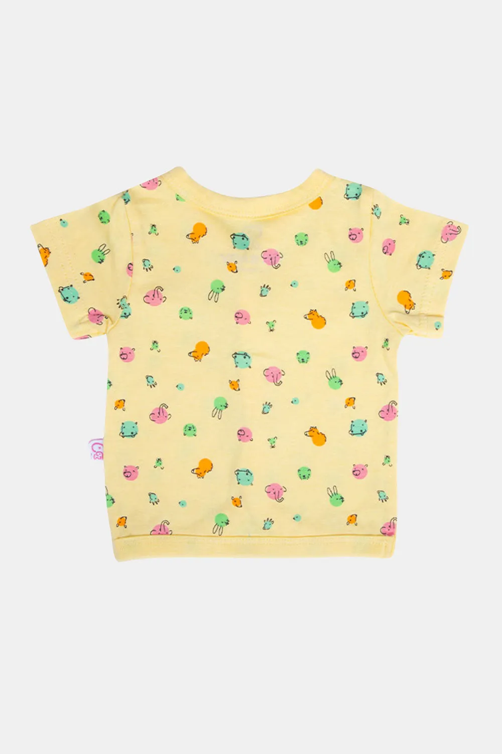 Oh Baby Bubble Print V- Neck Half Sleeve - HS01