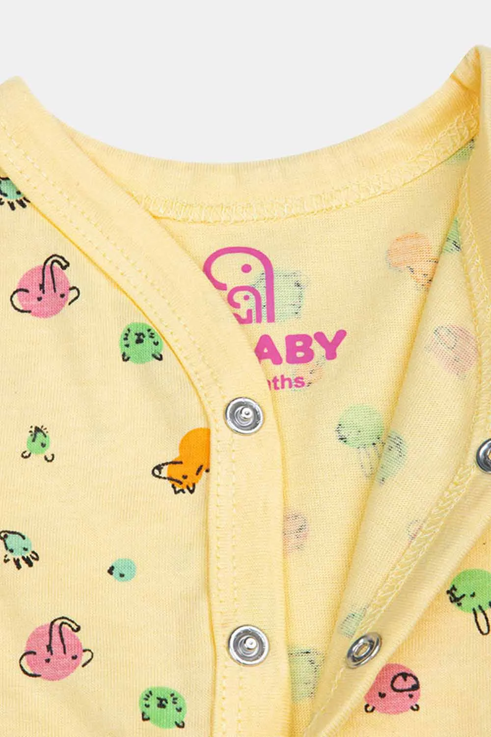 Oh Baby Bubble Print V- Neck Half Sleeve - HS01